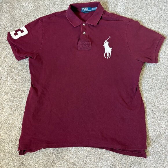 Polo Ralph Lauren big pony polo maroon Size XXL - Picture 1 of 11